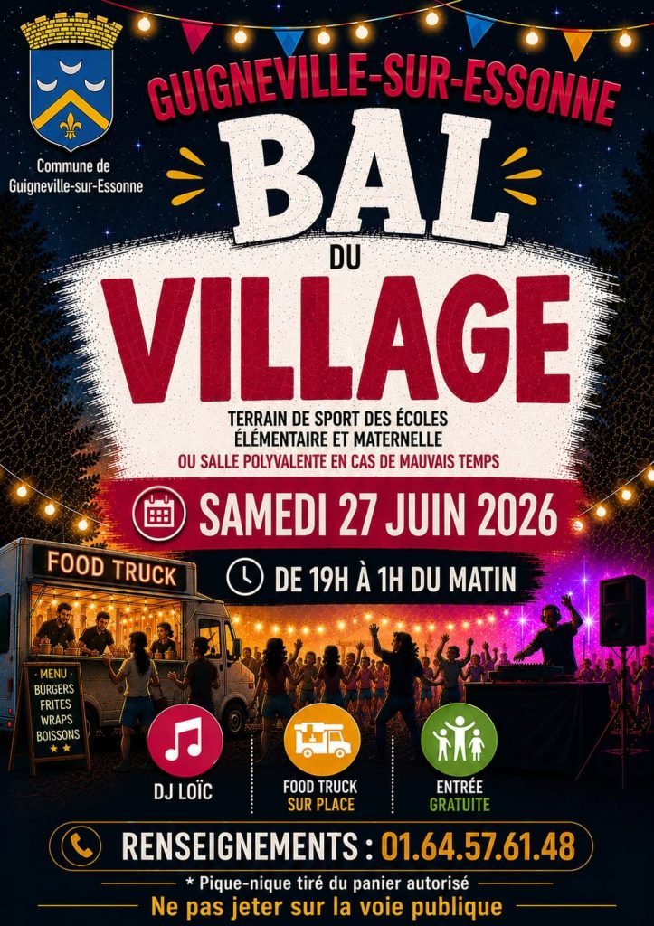 Bal du village Guigneville sur essonne 2026 (flyers)